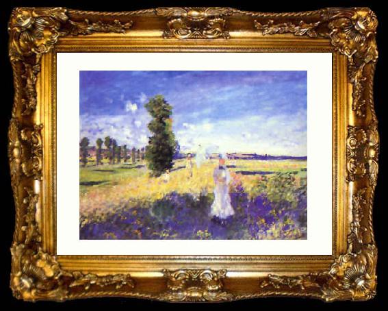 framed  Claude Monet The Walk, ta009-2